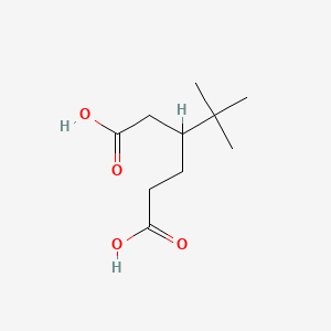 Chemical structure of 3-tert-Butyladipic acid