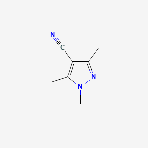 Chemical structure of 1,3,5-Trimethyl-1H-pyrazole-4-carbonitrile