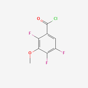 Chemical structure of 2,4,5-Trifluoro-3-methoxybenzoyl chloride