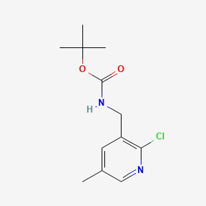 Chemical structure of tert-Butyl (2-chloro-5-methylpyridin-3-yl)methylcarbamate