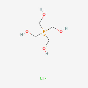 Chemical structure of Tetrakis(hydroxymethyl)phosphonium chloride