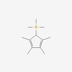 Chemical structure of Trimethyl(2,3,4,5-tetramethyl-2,4-cyclopentadien-1-yl)silane