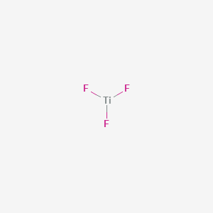Chemical structure of Titanium(III) fluoride