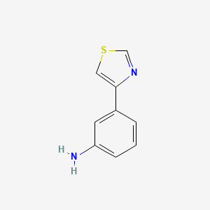 Chemical structure of 3-(1,3-Thiazol-4-yl)aniline