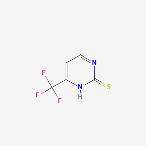 Chemical structure of 4-(Trifluoromethyl)pyrimidine-2-thiol