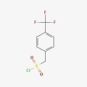 Chemical structure of 4-(Trifluoromethyl)benzylsulfonyl chloride