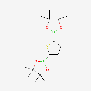 Chemical structure of Thiophene-2,5-diboronic acid bis(pinacol) ester