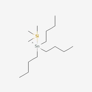 Chemical structure of Trimethyl(tributylstannyl)silane