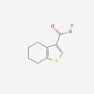 Chemical structure of 4,5,6,7-Tetrahydrobenzo[b]thiophene-3-carboxylic acid