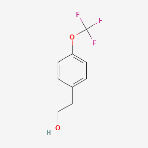 Chemical structure of 2-[4-(Trifluoromethoxy)phenyl]ethanol