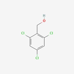 Chemical structure of 2,4,6-Trichlorobenzyl alcohol