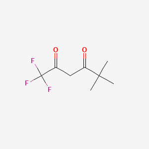 Chemical structure of 1,1,1-Trifluoro-5,5-dimethyl-2,4-hexanedione