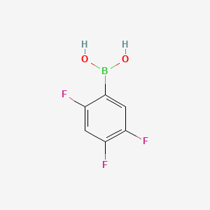 Chemical structure of 2,4,5-Trifluorophenylboronic acid