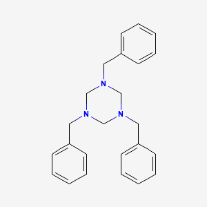 Chemical structure of 1,3,5-Tribenzylhexahydro-1,3,5-triazine