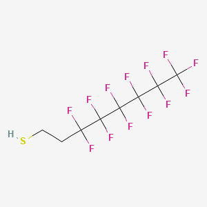 Chemical structure of 2-(Perfluorohexyl)ethanethiol