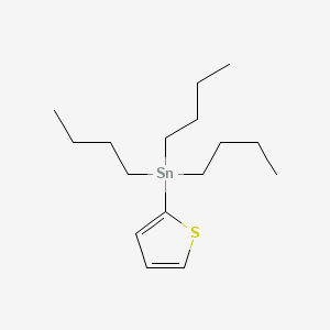 Chemical structure of 2-(Tributylstannyl)thiophene