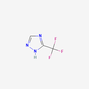 Chemical structure of 3-(Trifluoromethyl)-1H-1,2,4-triazole