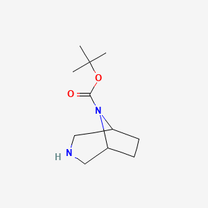 Chemical structure of 8-Boc-3,8-diaza-bicyclo(3.2.1)octane