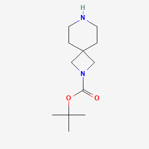 Chemical structure of 2-(tert-Butoxycarbonyl)-2,7-diazaspiro[3.5]nonane