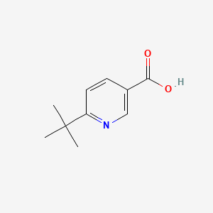 Chemical structure of 6-tert-butylpyridine-3-carboxylic acid