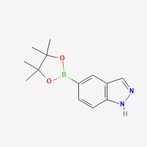 Chemical structure of 1H-Indazole-5-boronic acid pinacol ester