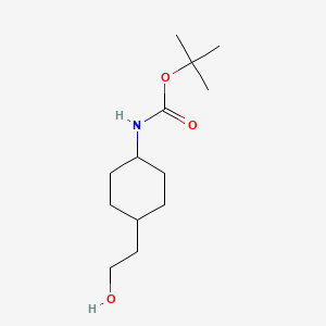 Chemical structure of trans-1-(Boc-amino)-4-(2-hydroxyethyl)cyclohexane