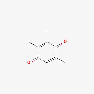 Chemical structure of 2,3,5-trimethyl-2,5-cyclohexadien-1,4-dione