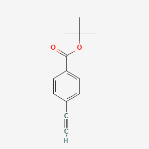 Chemical structure of tert-Butyl 4-ethynylbenzoate