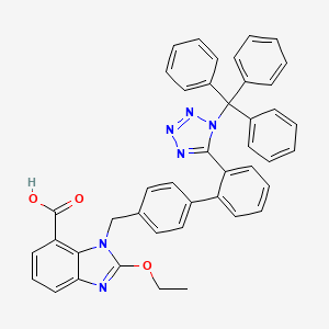 Chemical structure of Trityl candesartan
