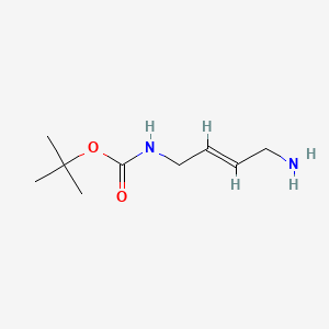 Chemical structure of tert-Butyl (4-aminobut-2-en-1-yl)carbamate