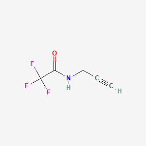 Chemical structure of 2,2,2-Trifluoro-N-(prop-2-yn-1-yl)acetamide