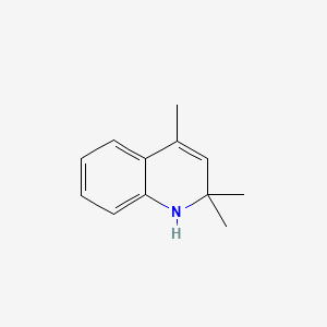 Chemical structure of 2,2,4-Trimethyl-1,2-dihydroquinoline