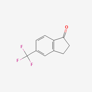 Chemical structure of 5-Trifluoromethyl-1-indanone
