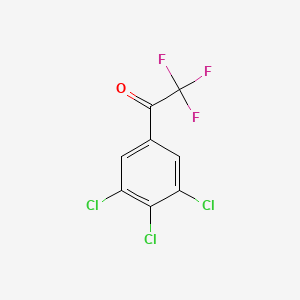 Chemical structure of 2,2,2-Trifluoro-1-(3,4,5-trichlorophenyl)ethanone