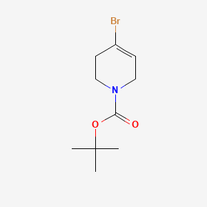 Chemical structure of tert-Butyl 4-bromo-5,6-dihydropyridine-1(2H)-carboxylate