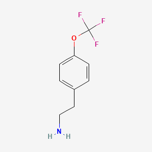 Chemical structure of 2-(4-(Trifluoromethoxy)phenyl)ethanamine
