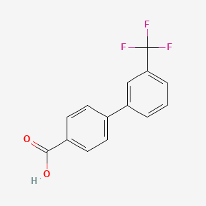 Chemical structure of 4-(3-Trifluoromethylphenyl)benzoic acid