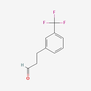 Chemical structure of 3-(3-(Trifluoromethyl)phenyl)propanal