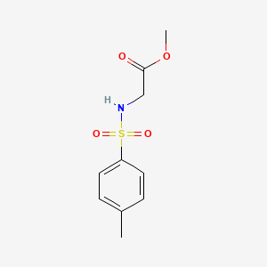 Chemical structure of Methyl 2-(4-methylphenylsulfonamido)acetate