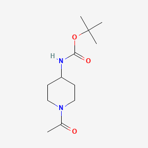 Chemical structure of tert-Butyl (1-acetylpiperidin-4-yl)carbamate