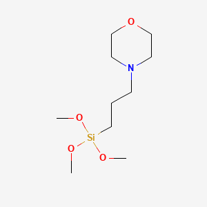 Chemical structure of 4-[3-(trimethoxysilyl)propyl]morpholine