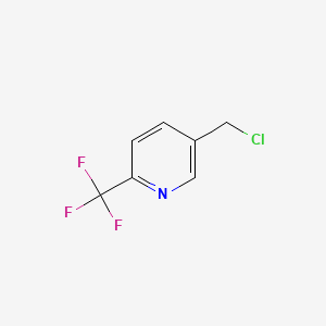 Chemical structure of 2-(trifluoromethyl)-5-chloromethyl pyridine