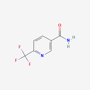 Chemical structure of 6-(Trifluoromethyl)nicotinamide