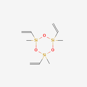 Chemical structure of 2,4,6-Trimethyl-2,4,6-trivinyl-1,3,5,2,4,6-trioxatrisilinane