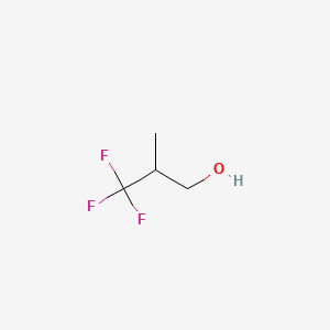 Chemical structure of 3,3,3-Trifluoro-2-methylpropan-1-ol