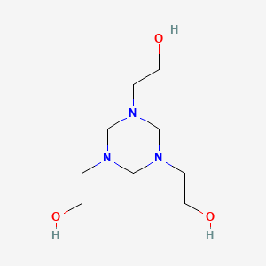 Chemical structure of Hexahydro-1,3,5-tris(hydroxyethyl)-s-triazine