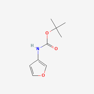 Chemical structure of tert-butylfuran-3-ylcarbamate