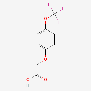 Chemical structure of 2-(4-(Trifluoromethoxy)phenoxy)acetic acid