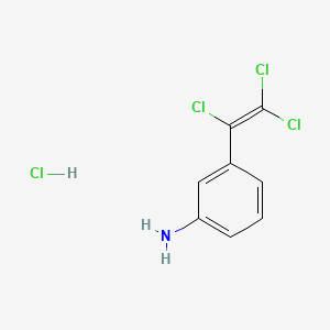 Chemical structure of 3-(1,2,2-Trichlorovinyl)aniline hydrochloride