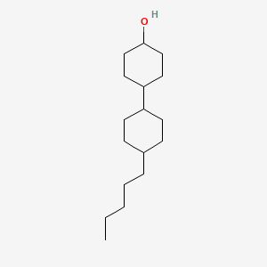 Chemical structure of (trans,trans)-4'-Pentyl-[1,1'-bi(cyclohexan)]-4-ol